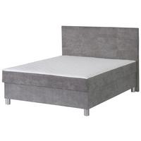 Box-ágy Sophie 160/200 Cm - szürke, Romantik / Landhaus, textil/fém (160/20cm)