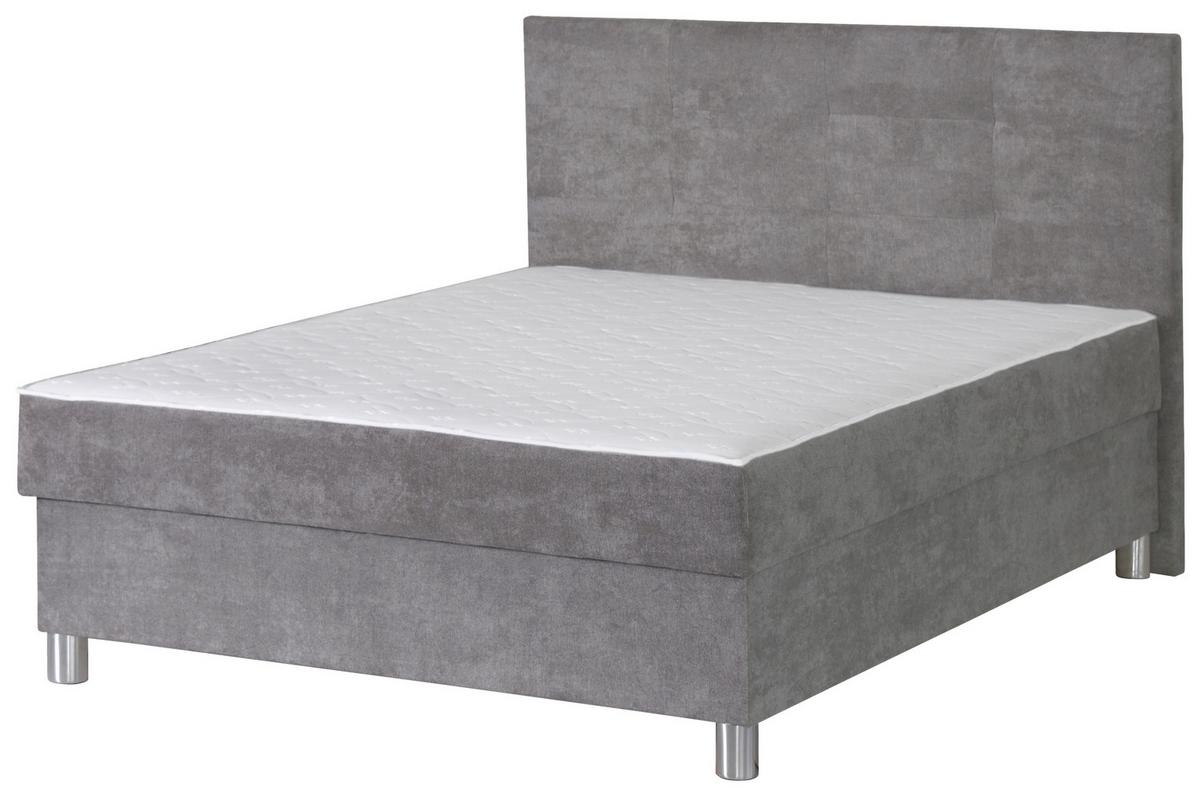 Box-ágy Sophie 160/200 Cm - szürke, Romantik / Landhaus, textil/fém (160/20cm)