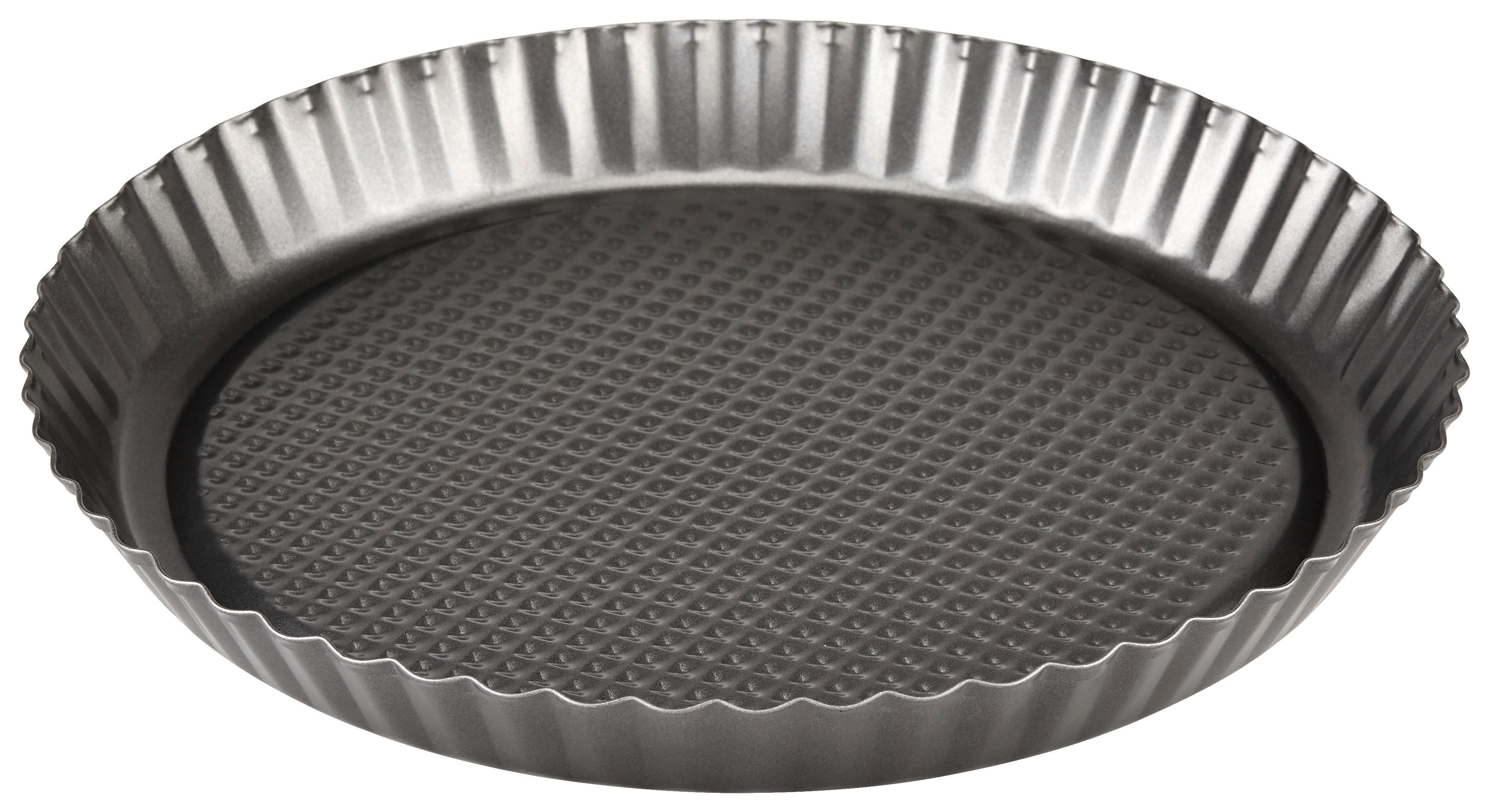 Obstkuchenform Ramona Rund D/H: 27,7/3 cm Aus Carbonstahl - Grau, ROMANTIK / LANDHAUS, Metall (27,7/3cm) - James Wood
