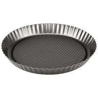 Obstkuchenform Ramona Rund D/H: 27,7/3 cm Aus Carbonstahl - Grau, ROMANTIK / LANDHAUS, Metall (27,7/3cm) - James Wood