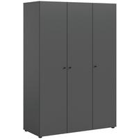 Drehtürenschrank Darwin, Anthrazit B: 120 Cm - Anthrazit, MODERN, Holzwerkstoff (120/176/51cm) - MID.YOU
