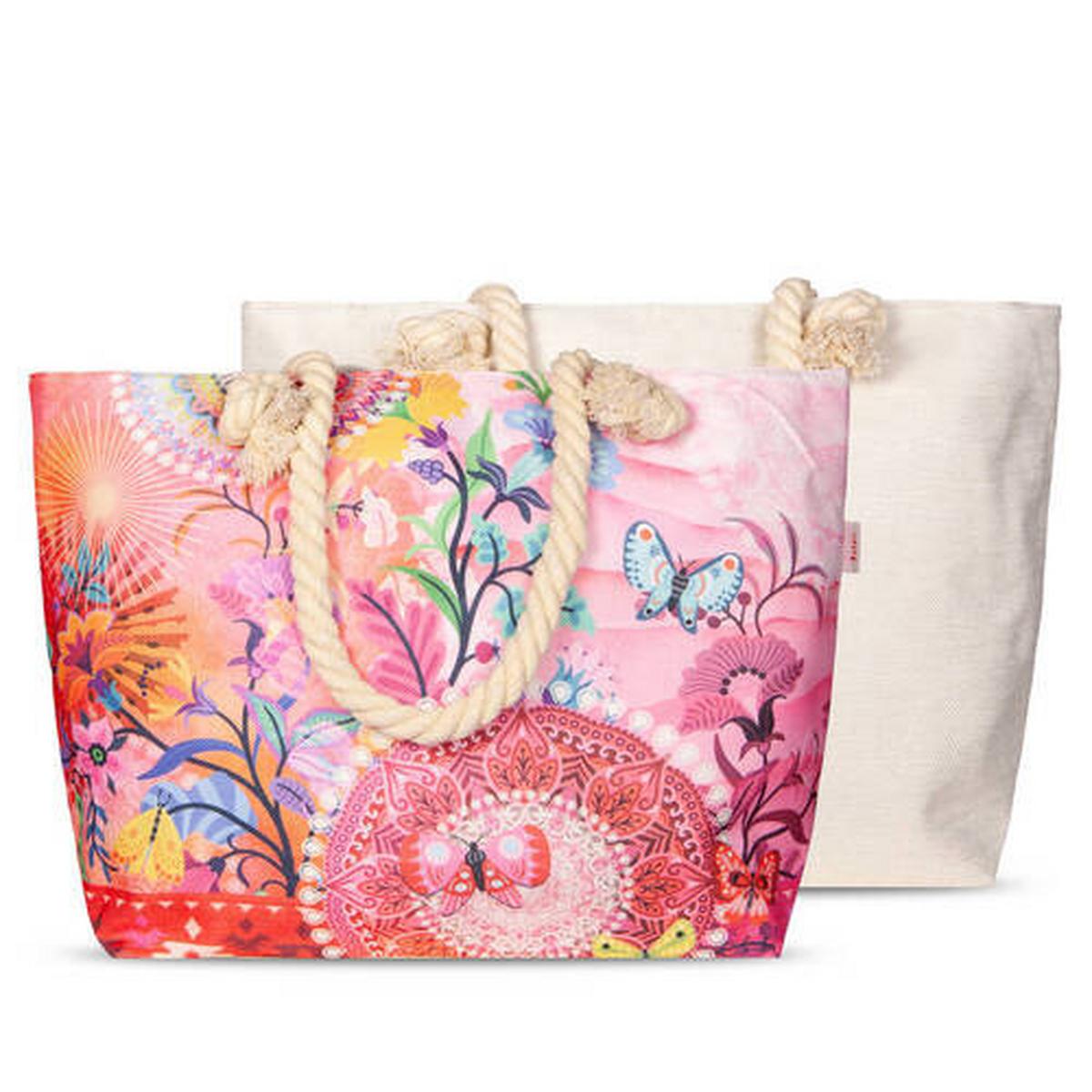 Strandtasche Giselah Multicolor 43x60 Cm - Multicolor, Trend, Textil (43/60cm)