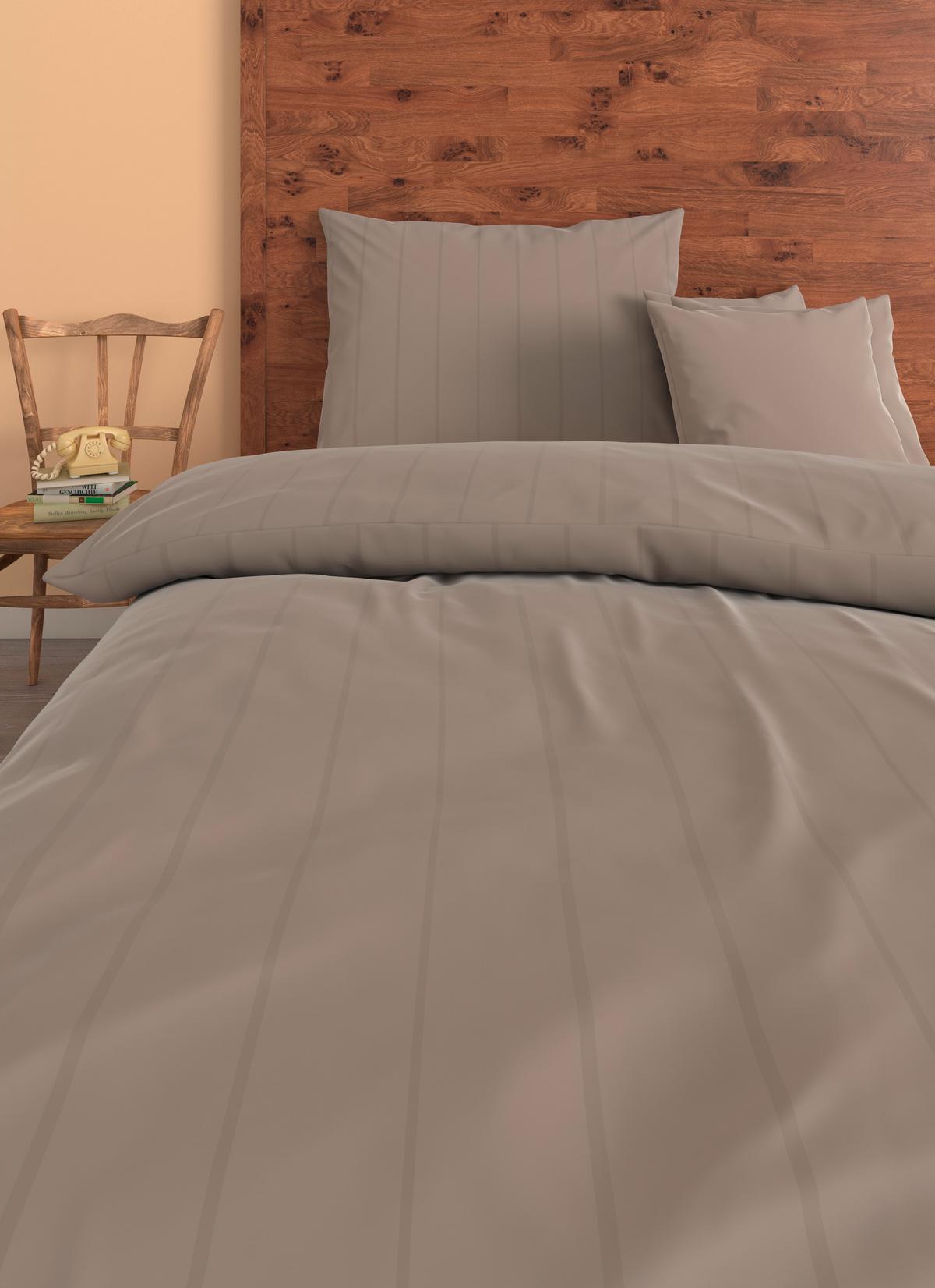 Bettwäsche Gerda - Braun, ROMANTIK / LANDHAUS, Textil - James Wood