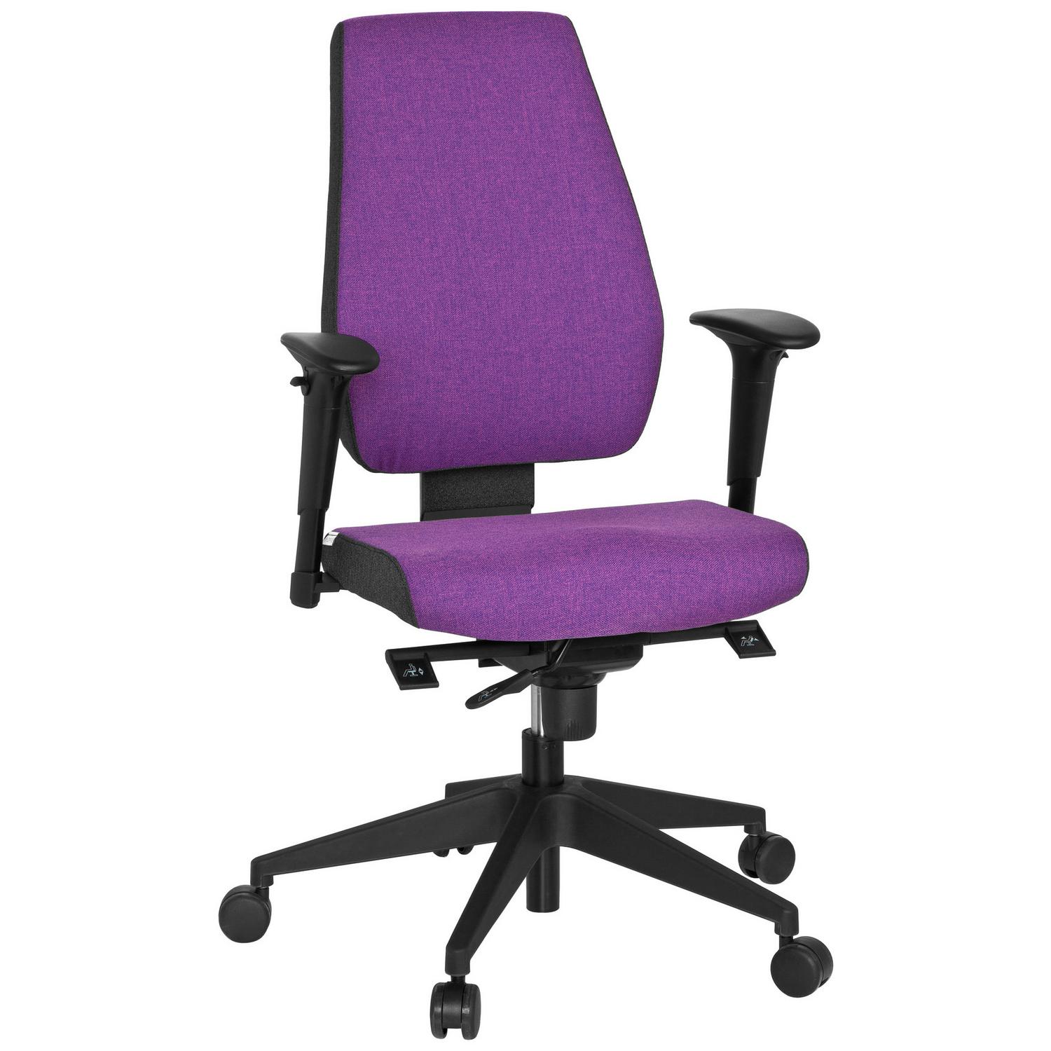 Drehstuhl Pro-Tec 500 Lila Lila, Schwarz, Dunkelgrau 56x123x47 cm