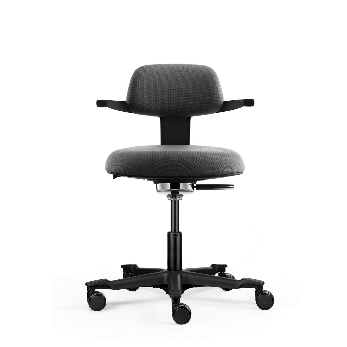 DREHSTUHL Work Grau B: 55cm - Grau, MODERN, Kunststoff/Textil (55/91/51cm) - MID.YOU