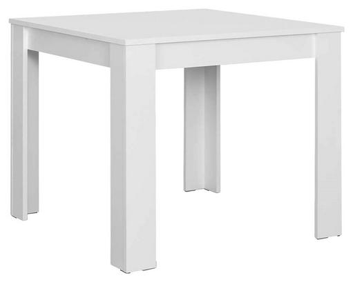 Quadratischer Esstisch in Weiß Quadratischer Esstisch in Weiß