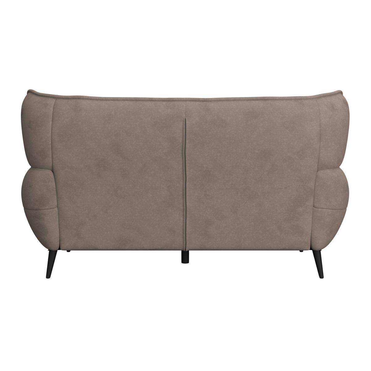 Dvojmiestna pohovka PESCARA, hnedá - hnedá/čierna, Modern, textil (191/105/98cm)