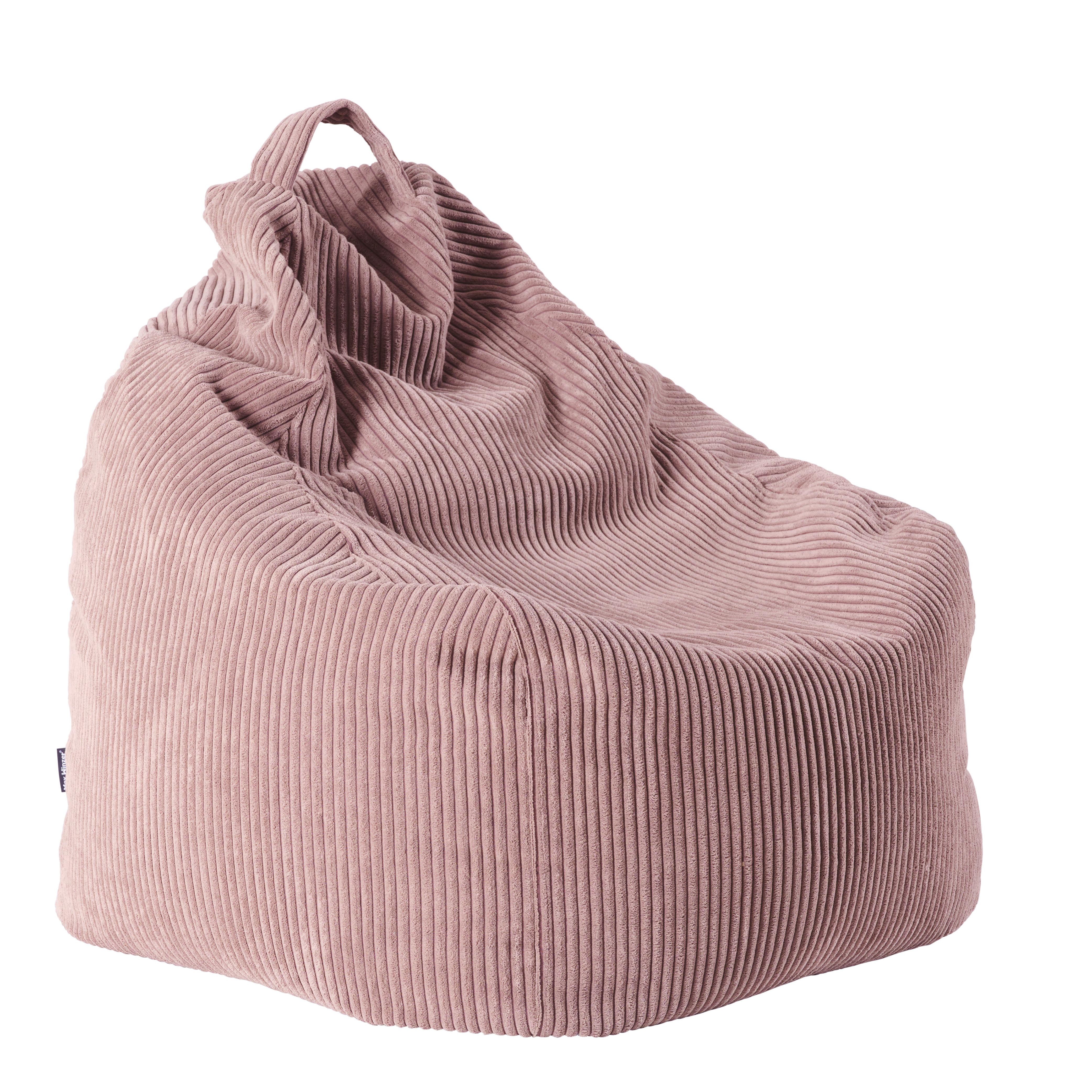 Sitzsack Rosa B: 80cm - Rosa, Trend, Textil (80/85/80cm) - Livetastic