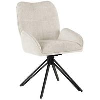 Armlehnstuhl Alessio - Beige/Schwarz, LIFESTYLE, Holz/Textil (54/87/62cm) - MID.YOU