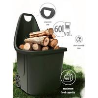 Gartenkarre Allzweck-Trolley - Schwarz, MODERN, Kunststoff (50/60/87cm) - Homezone