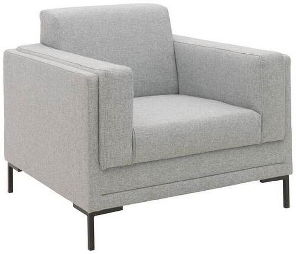 Sessel Looks Vii - Silberfarben/Schwarz, Design, Textil (97/82/90cm) - LOOKS by W.Joop