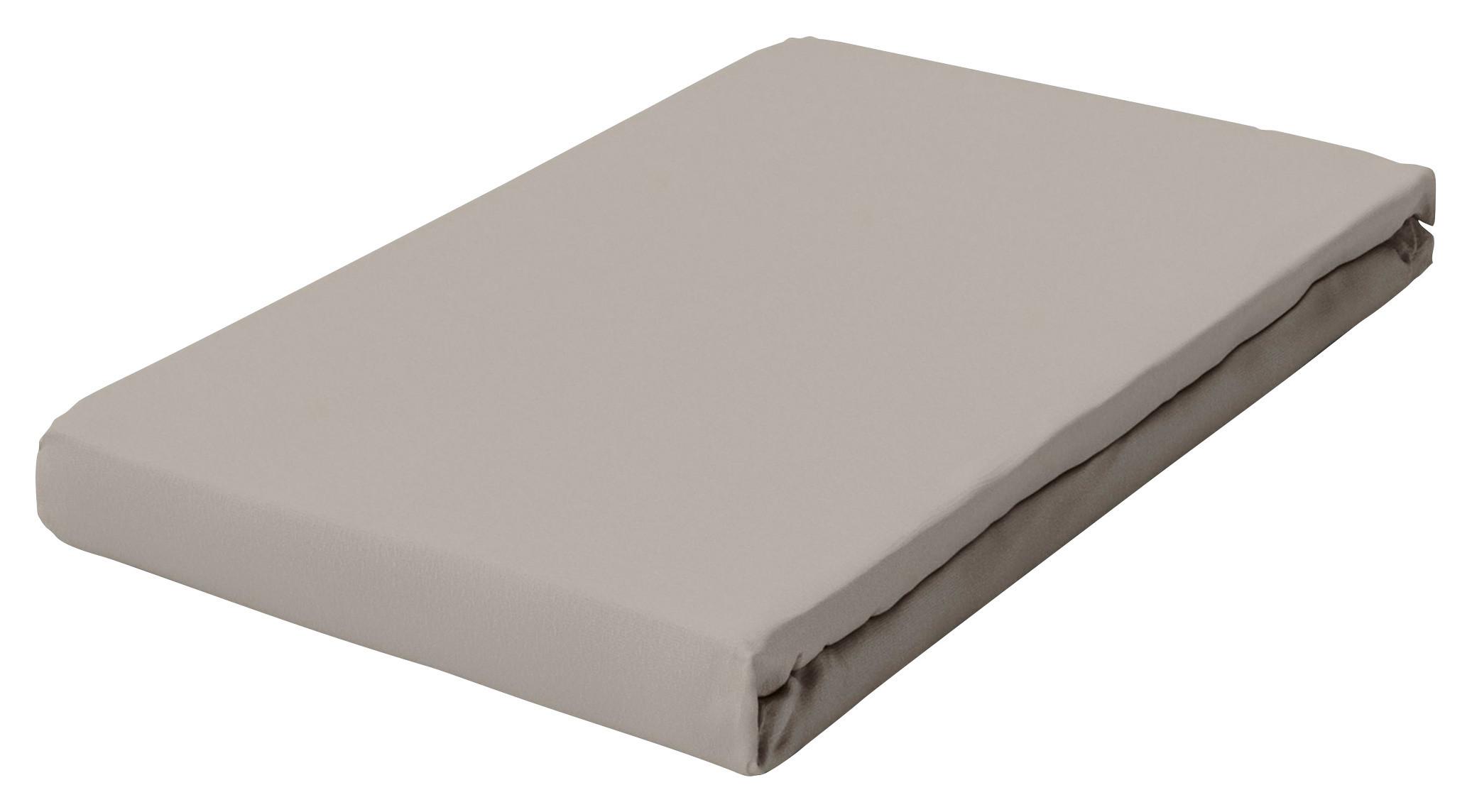 Spannleintuch Frottee Taupe 130x200 cm - Taupe, Basics, Textil (130/200cm) - Schlafgut