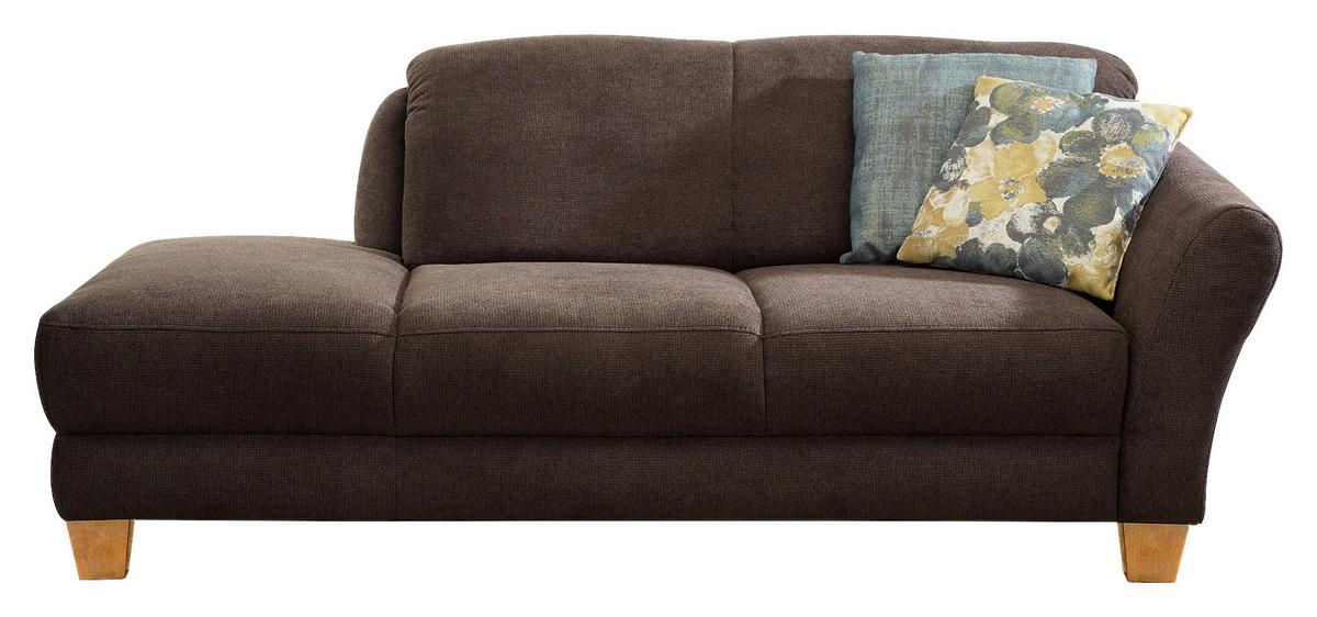 Récamiere Gotland V Dunkelbraun B: 194cm - Dunkelbraun/Naturfarben, KONVENTIONELL, Textil (194/84/91cm) - Sit & More