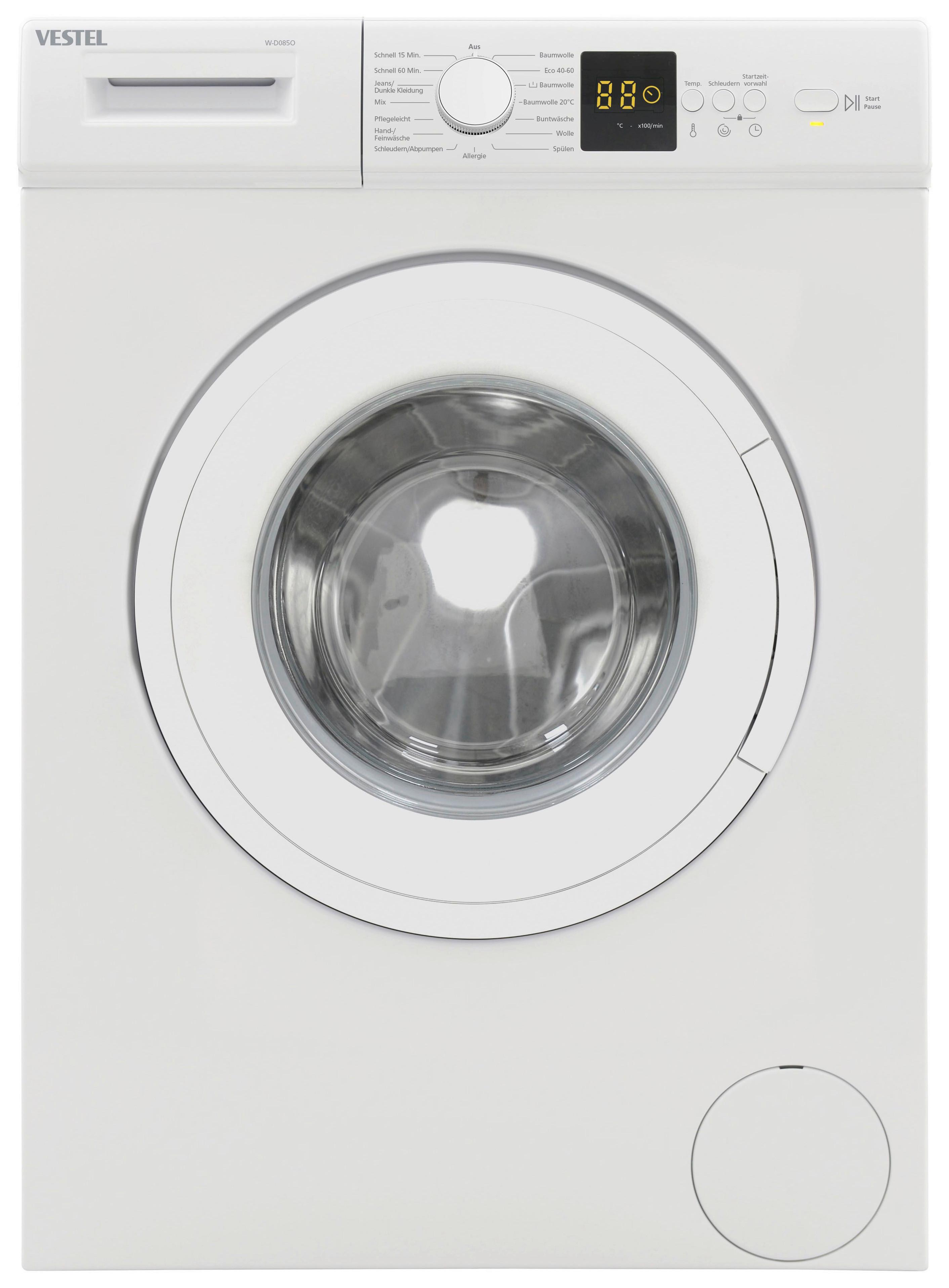 Waschmaschine W-D085o 5 Kg 1000 U/Min Mit Überlaufschutz - Weiß, Basics (60/85/50cm) - Vestel