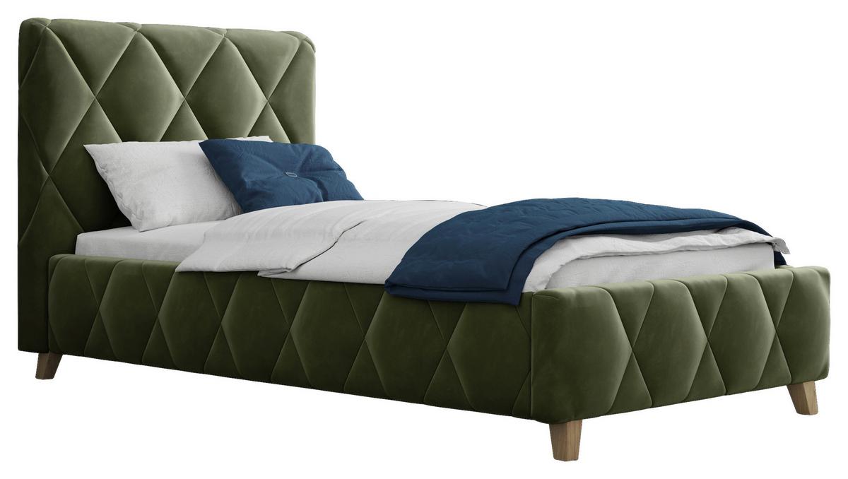 Polsterbett Trivio 100x200 cm Olivgrün - Olivgrün, MODERN, Holz/Holzwerkstoff (100/200cm) - MID.YOU