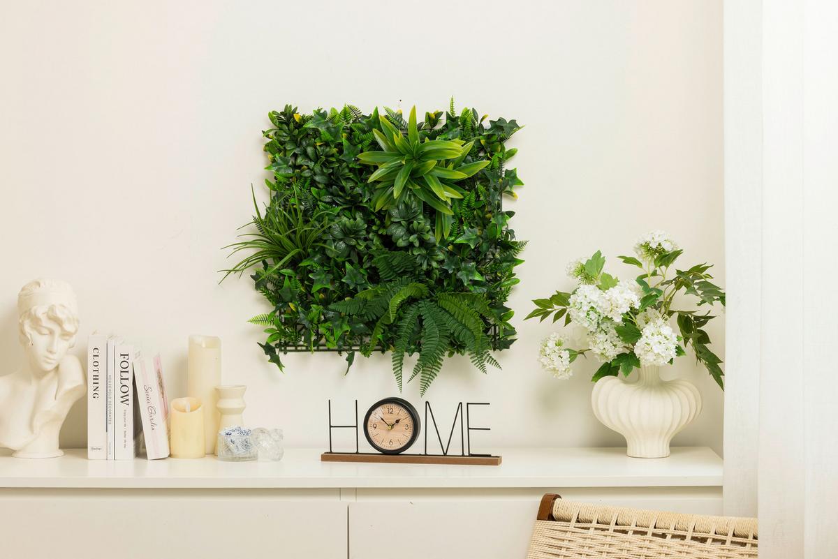 Dekogras Luis - Grün, KONVENTIONELL, Kunststoff (50/50cm) - Luca Bessoni