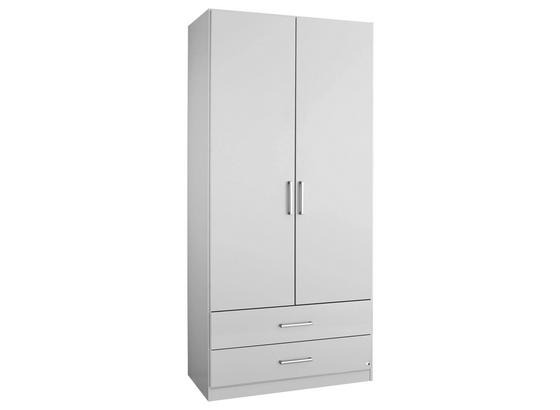 Drehtürenschrank mit Schubladen 91cm Albero, Weiß Dekor - Weiß, KONVENTIONELL, Holzwerkstoff (91/197/54cm) Drehtürenschrank mit Schubladen 91cm Albero, Weiß Dekor - Weiß, KONVENTIONELL, Holzwerkstoff (91/197/54cm)
