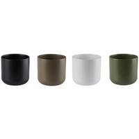 Obal na kvetináč LUIS - čierna/sivohnedá, Modern, keramika (18,5/18cm) - Mömax
