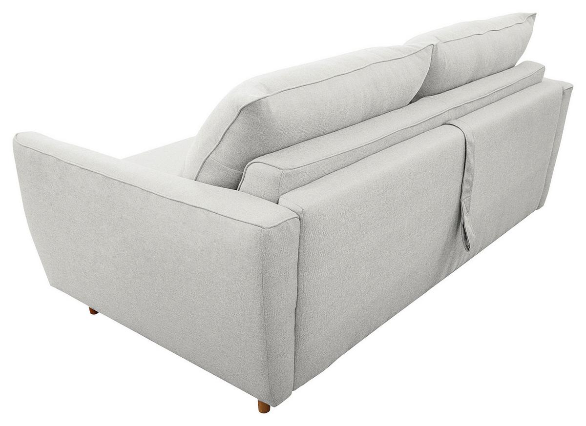Schlafsofa Winter Grau B: 195 cm - Buchefarben/Grau, Design, Textil (195/90/102cm) - Livetastic