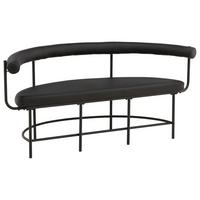 Sitzbank Stallhagen - Schwarz, Design, Textil/Metall (165/75/51cm) - Livetastic