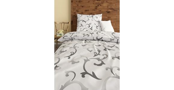 Cretonne Bettwäsche 140x200 Cm Sansa Baumwolle Weiß/schwarz - Schwarz/Weiß, ROMANTIK / LANDHAUS, Textil (140/200cm) - James Wood