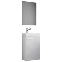Badmöbel-set Gäste Wc 3-tlg. Slito B: 41 Cm Weiß - Weiß, KONVENTIONELL, Keramik/Holzwerkstoff (41cm) - MID.YOU
