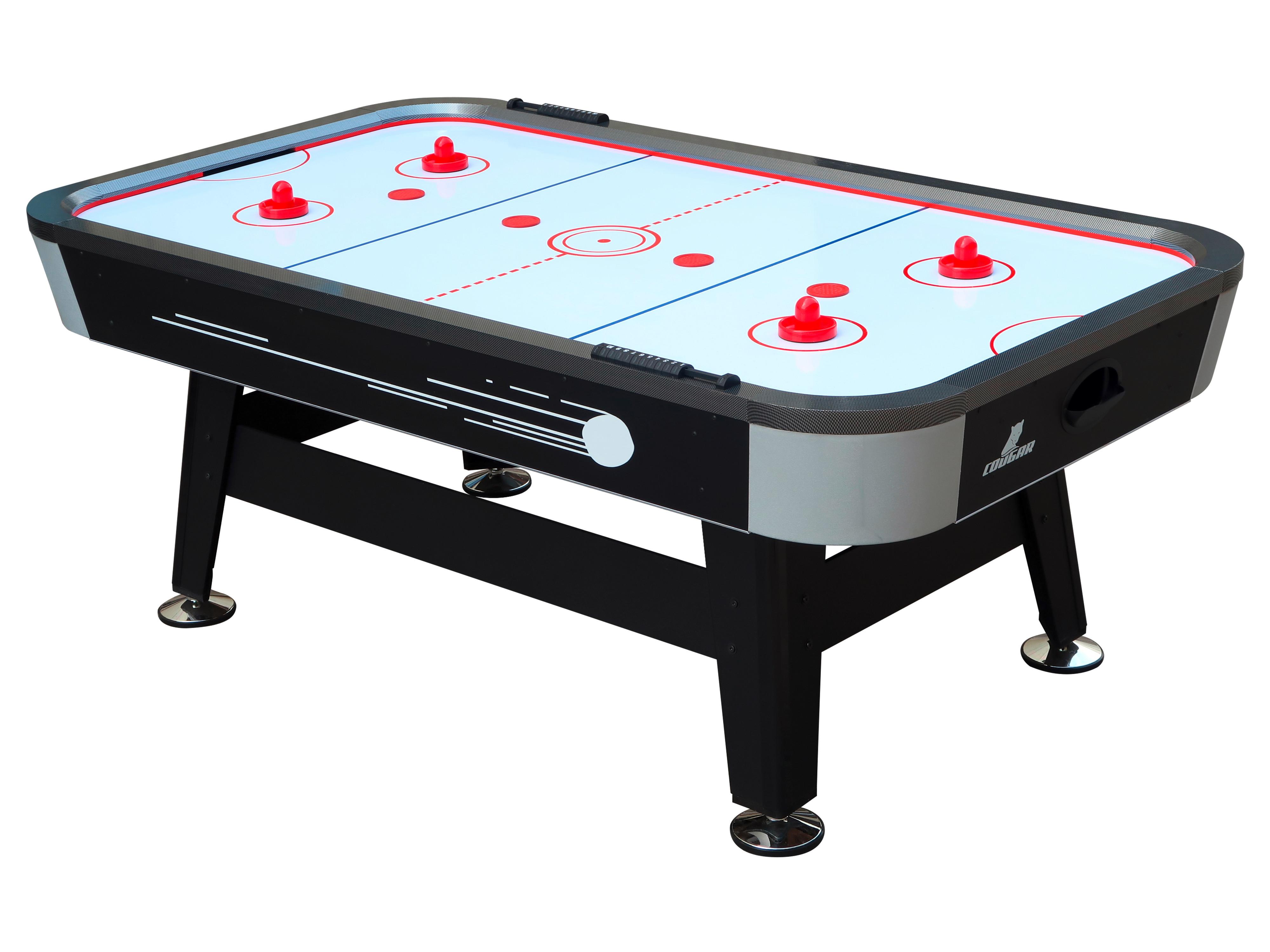 Tisch-Eishockey Super Scoop L: 213 cm Schwarz mit Puck - Schwarz, Basics, Holz (122/81/213cm) - Ambia Garden