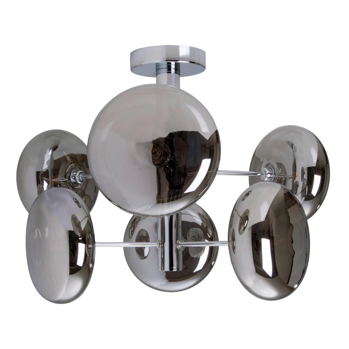 Deckenleuchte Orion - Chromfarben, Basics, Glas/Metall (53/38cm) - Näve