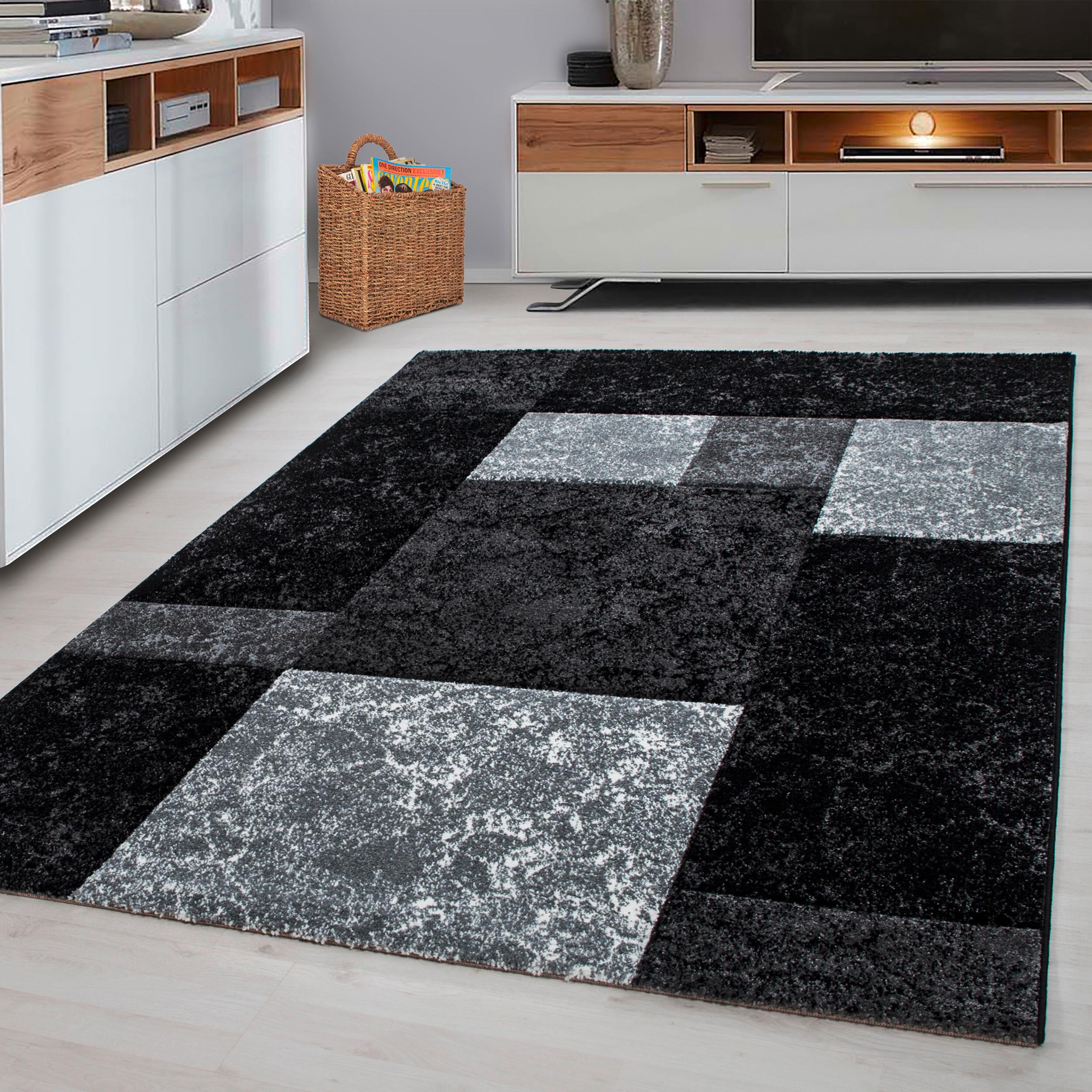 Flachwebteppich Hawaii - Schwarz, Design, Textil (240/340cm) - Novel