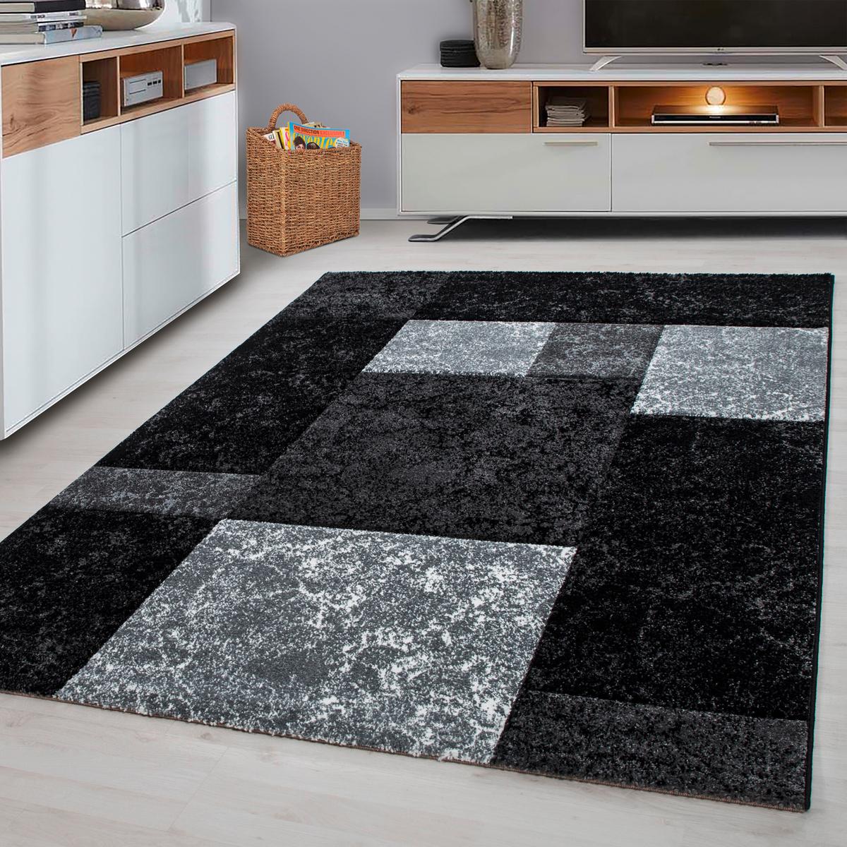 Flachwebteppich Hawaii - Schwarz, Design, Textil (280/370cm) - Novel