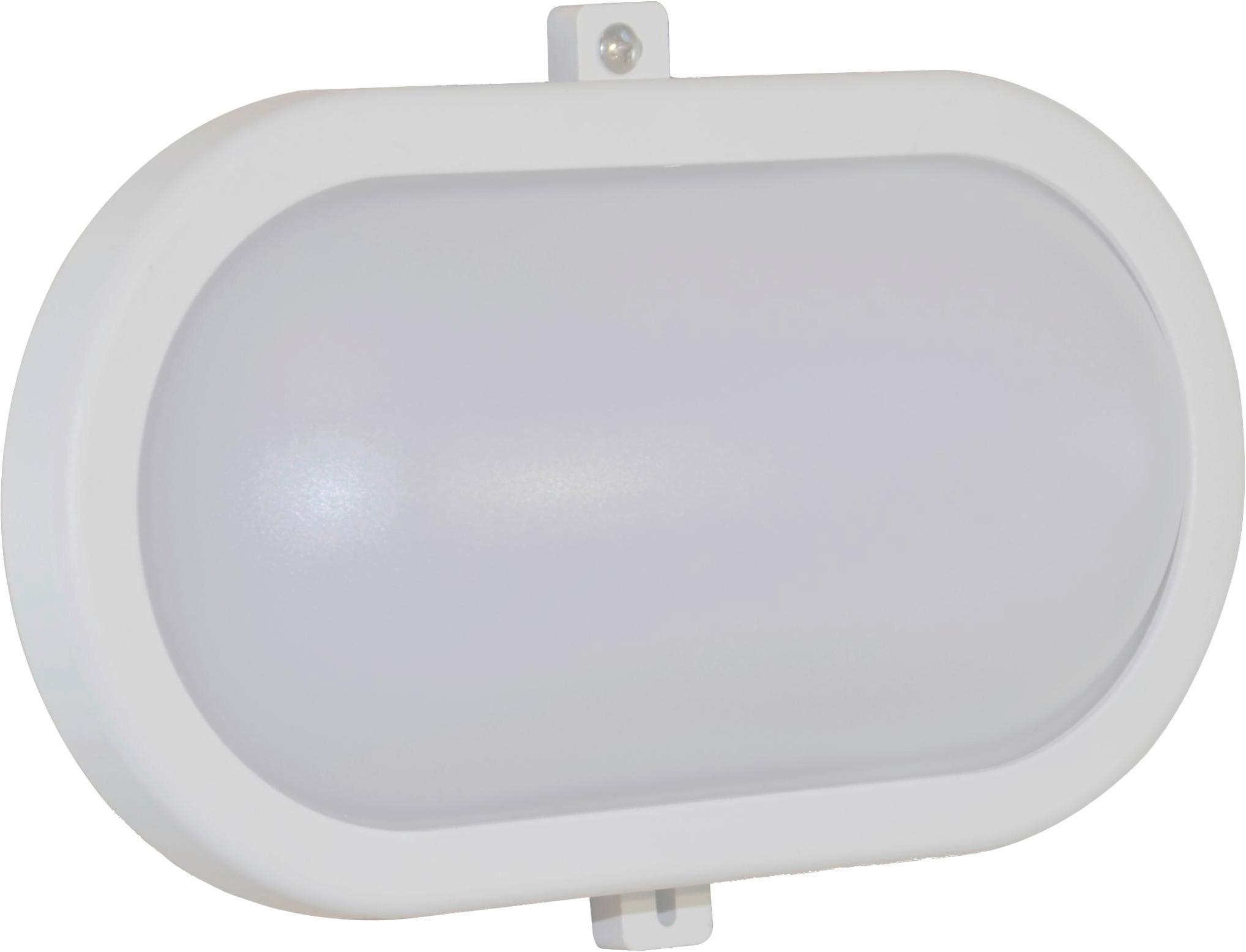 Led-wandleuchte 1-flammig, Für In- Und Outdoor - Weiß, Basics, Kunststoff (21,6/11,8/7,9cm)