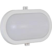 LED-Wandleuchte 1-Flammig, für In- und Outdoor - Weiß, Basics, Kunststoff (21,6/11,8/7,9cm)