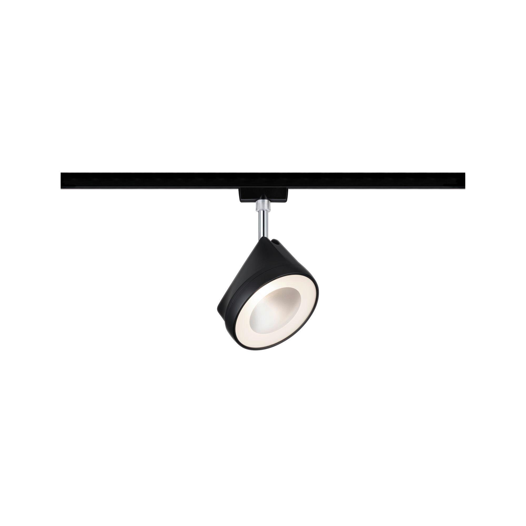 Schienensystem Urail Strahler 96924 Schwarz Matt, Warmweiß - Chromfarben/Schwarz, Design, Metall (12,3/19,1/7,8cm) - Paulmann