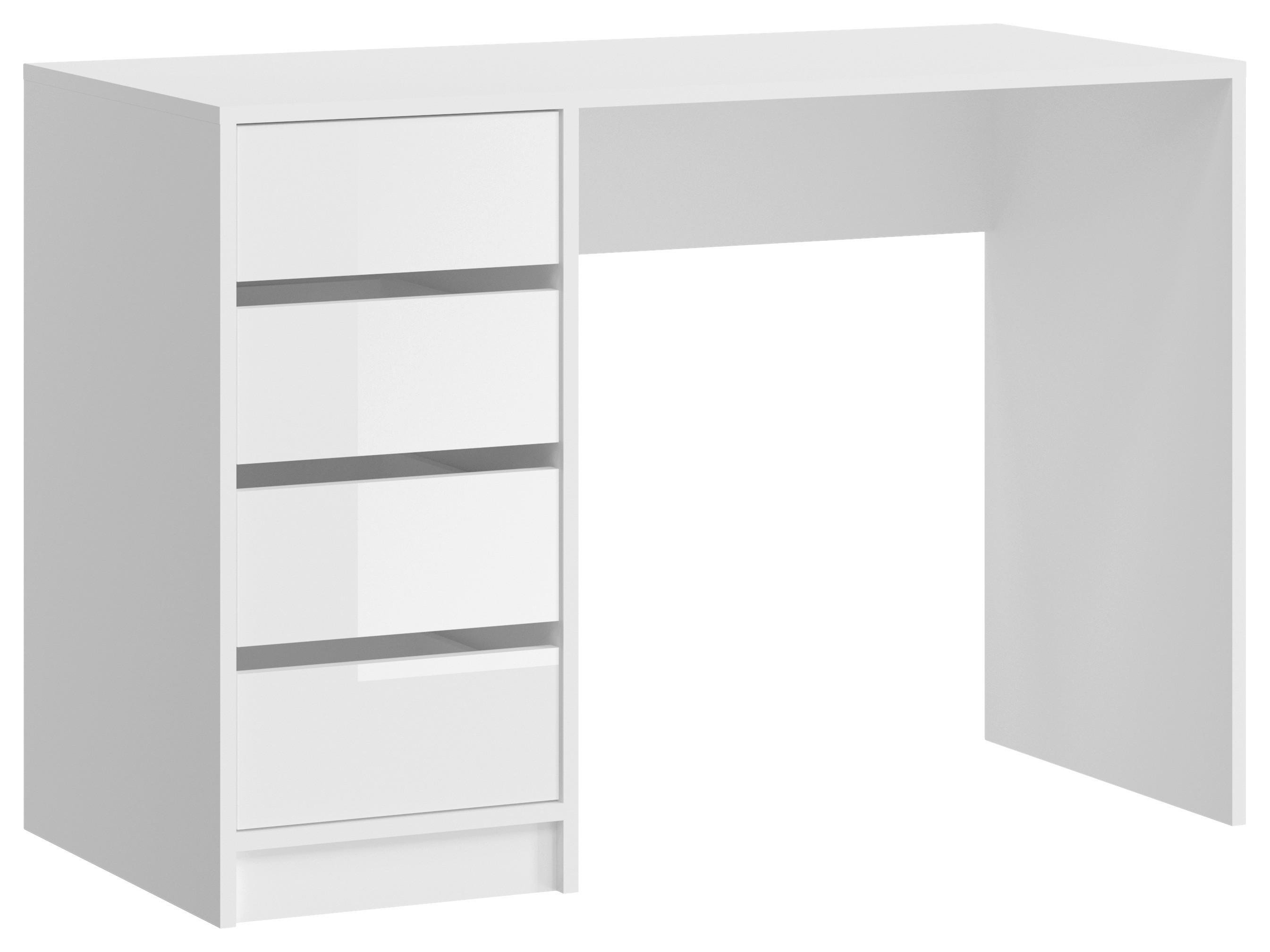 Schminktisch Emma Weiß L: 110 cm - Design, Holzwerkstoff (110/75/48cm) - MID.YOU