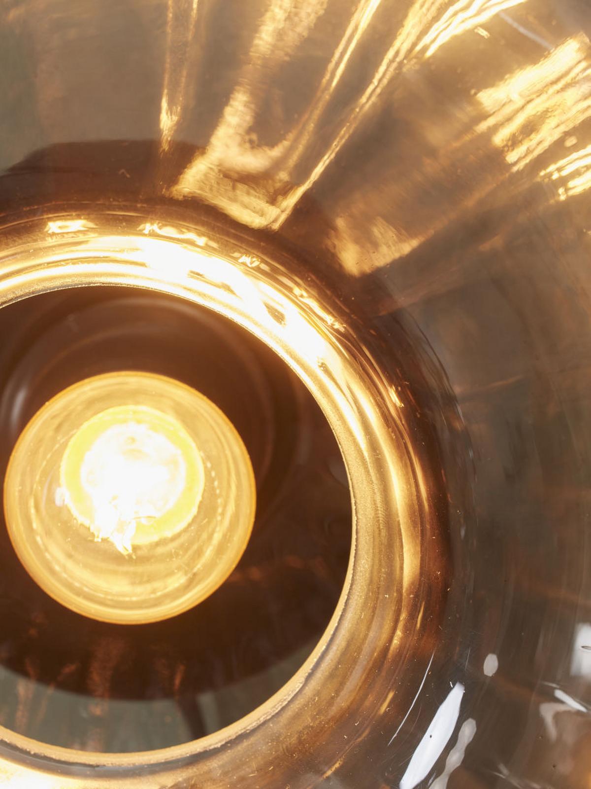 Wandleuchte Brussels 1-Flammig mit Schalter - Anthrazit/Goldfarben, Basics, Glas/Metall (28cm) - It's about Romi