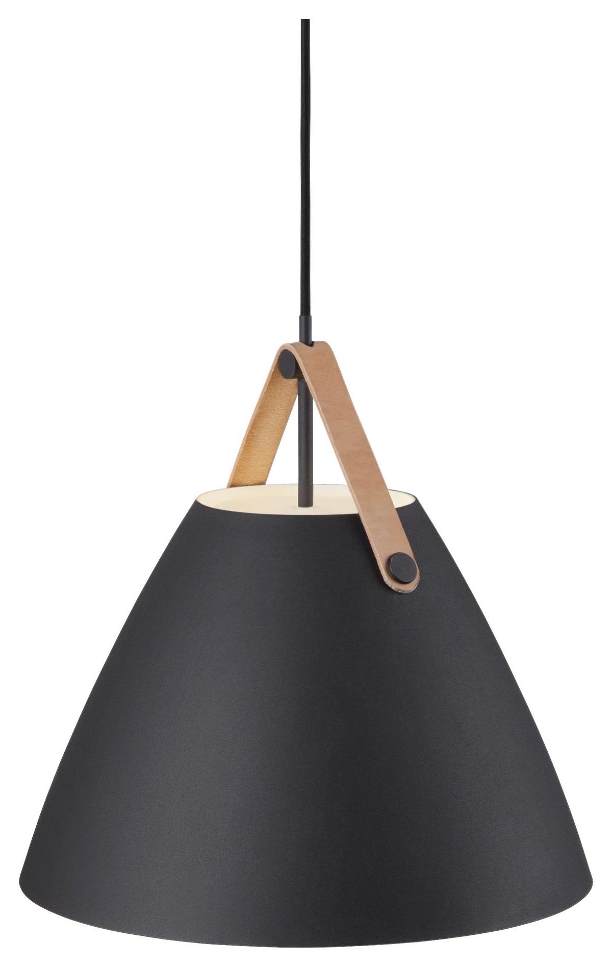Hängeleuchte Strap Schwarz D: 36 cm - Schwarz, Design, Metall (36/37cm) - Nordlux