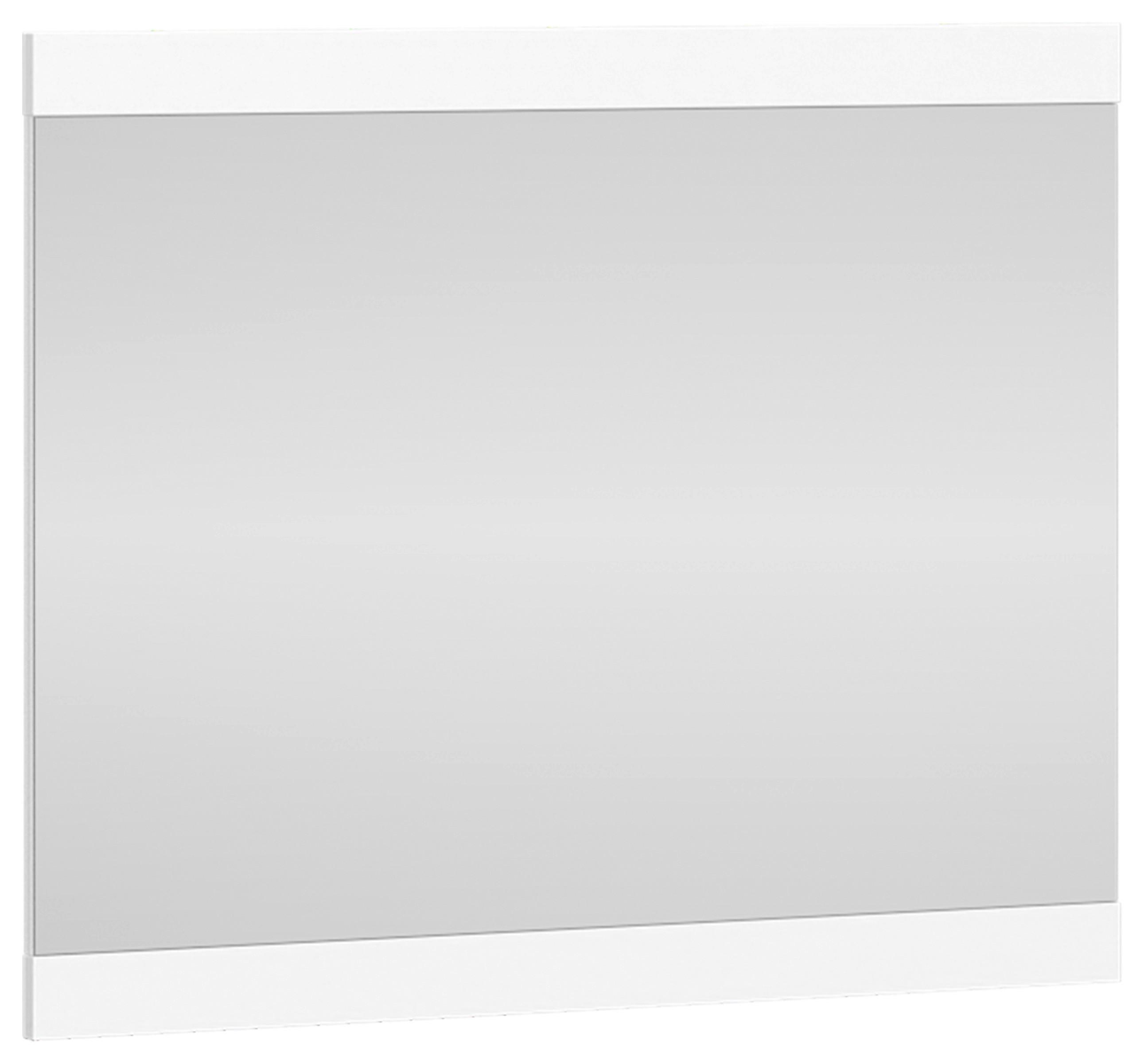 Spiegel Turino Weiss B: 86 cm - Weiß, MODERN, Glas/Holzwerkstoff (86/72/2,2cm)