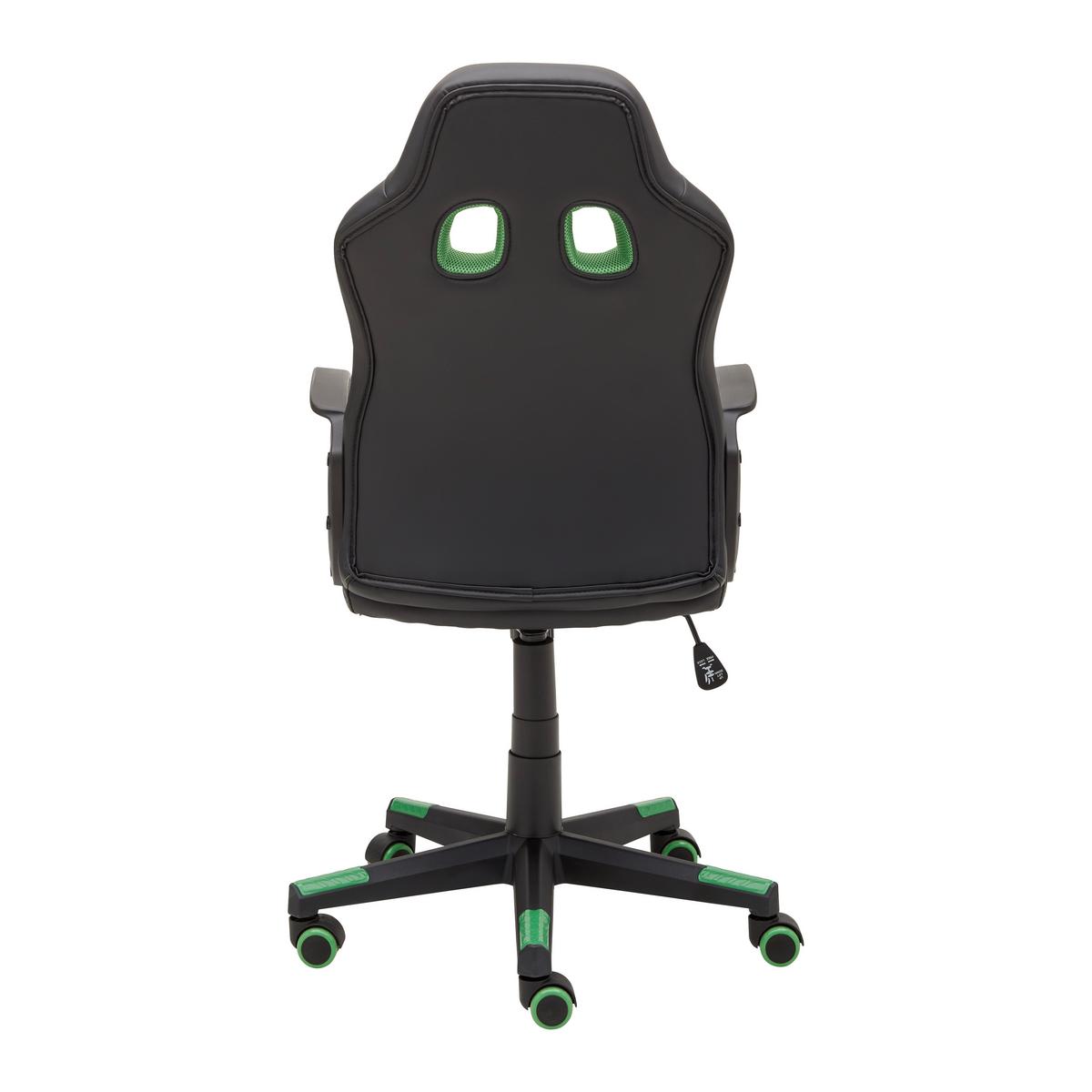 Kancelářská židle LIA -EXKLUSIV- - černá/zelená, Moderní, textil/plast (56/104-113/64cm) - Mömax