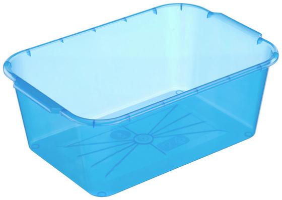 Aufbewahrungsbox aus Kunststoff in Blau 4L