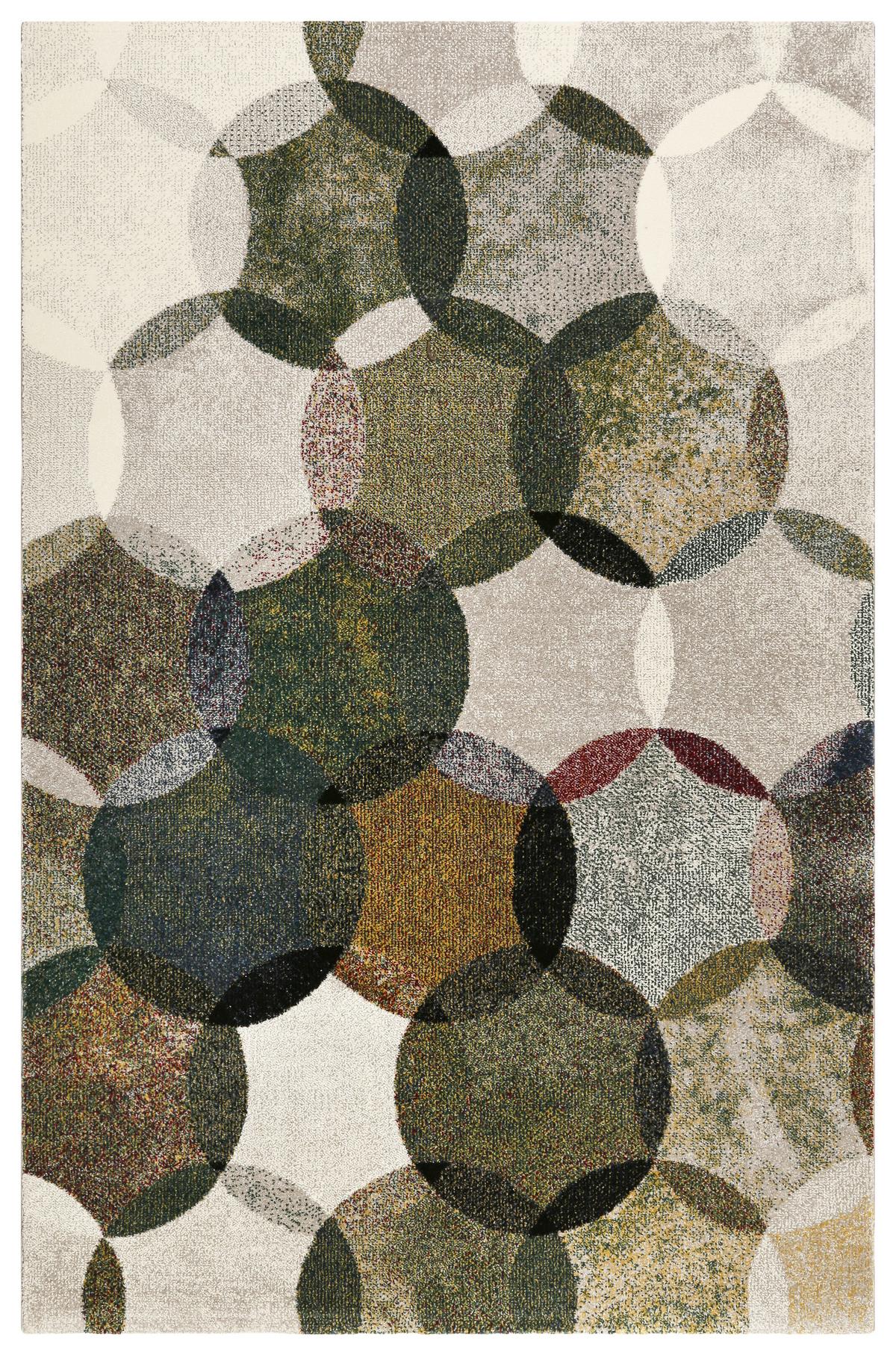 Webteppich Modernina - Dunkelgrün/Multicolor, KONVENTIONELL, Textil (120/170cm) - Esprit