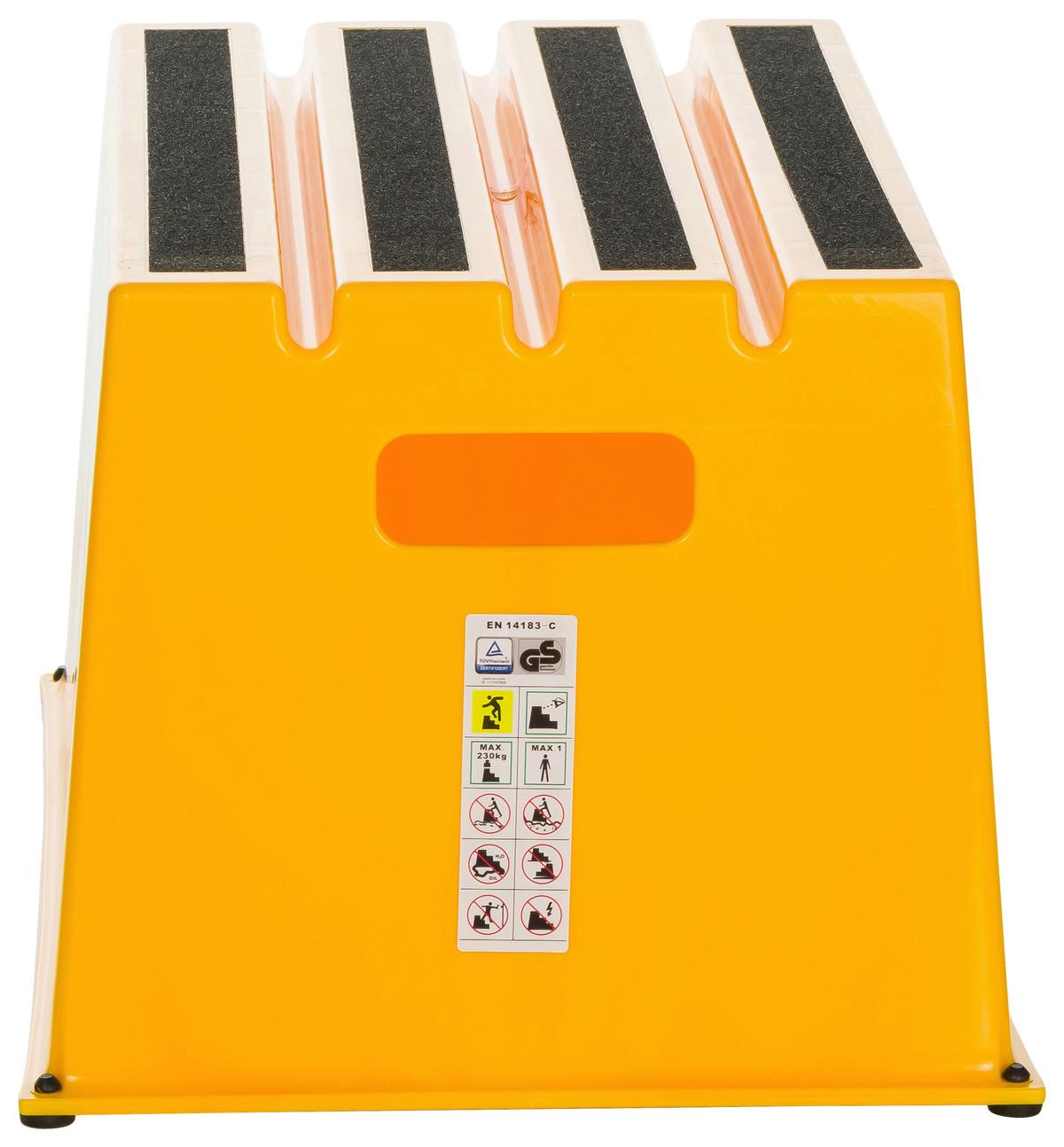 Tritthocker Tio-E1 - Gelb, Basics, Kunststoff (52,5/31/37,5cm) - MID.YOU