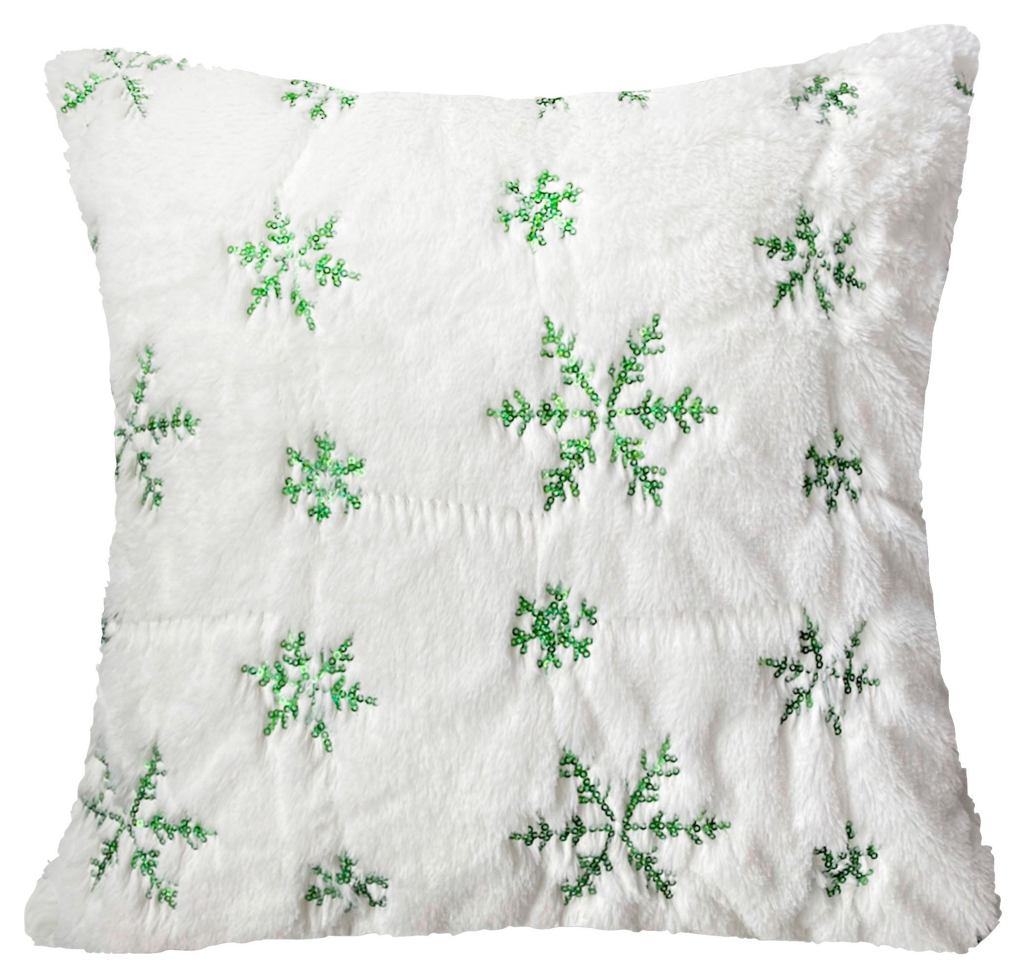 Zierkissen Shiny - Grün, MODERN, Textil (45/45cm) - Luca Bessoni