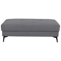 Hocker Zero Dunkelgrau B: 140 cm - Dunkelgrau/Schwarz, Trend, Textil (140/46/80cm)