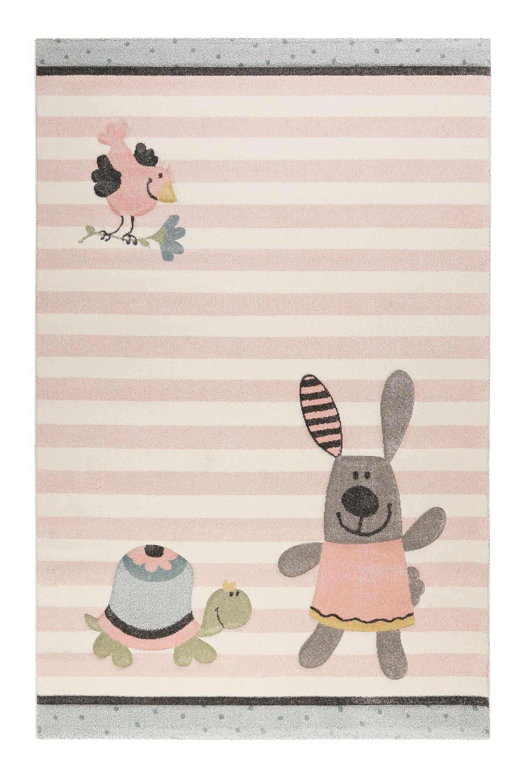 Kinderteppich Happy Friends - Rosa, Trend, Textil (200/290cm) - Sigikid