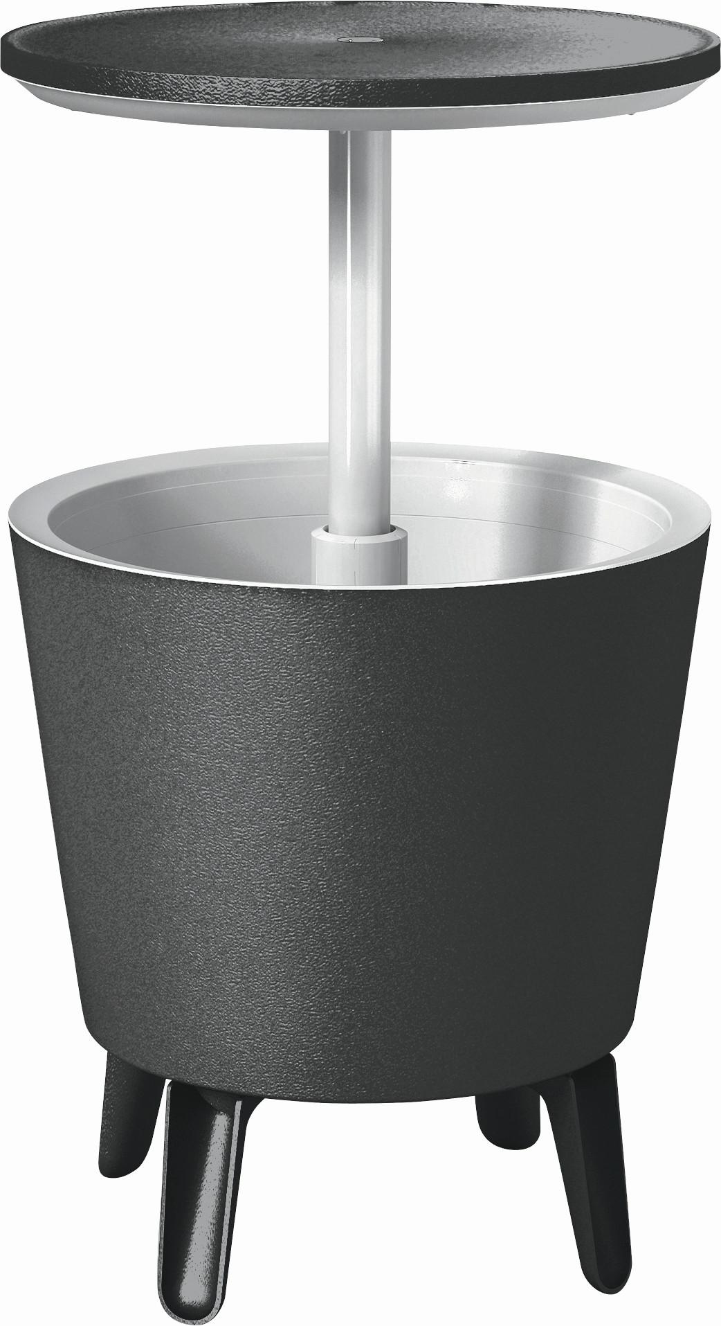 ZAHRADNÍ BAROVÝ STŮL COOL BAR - šedá/bílá, Konvenční, plast (49,5/49,5/57-84,5cm) - Mömax