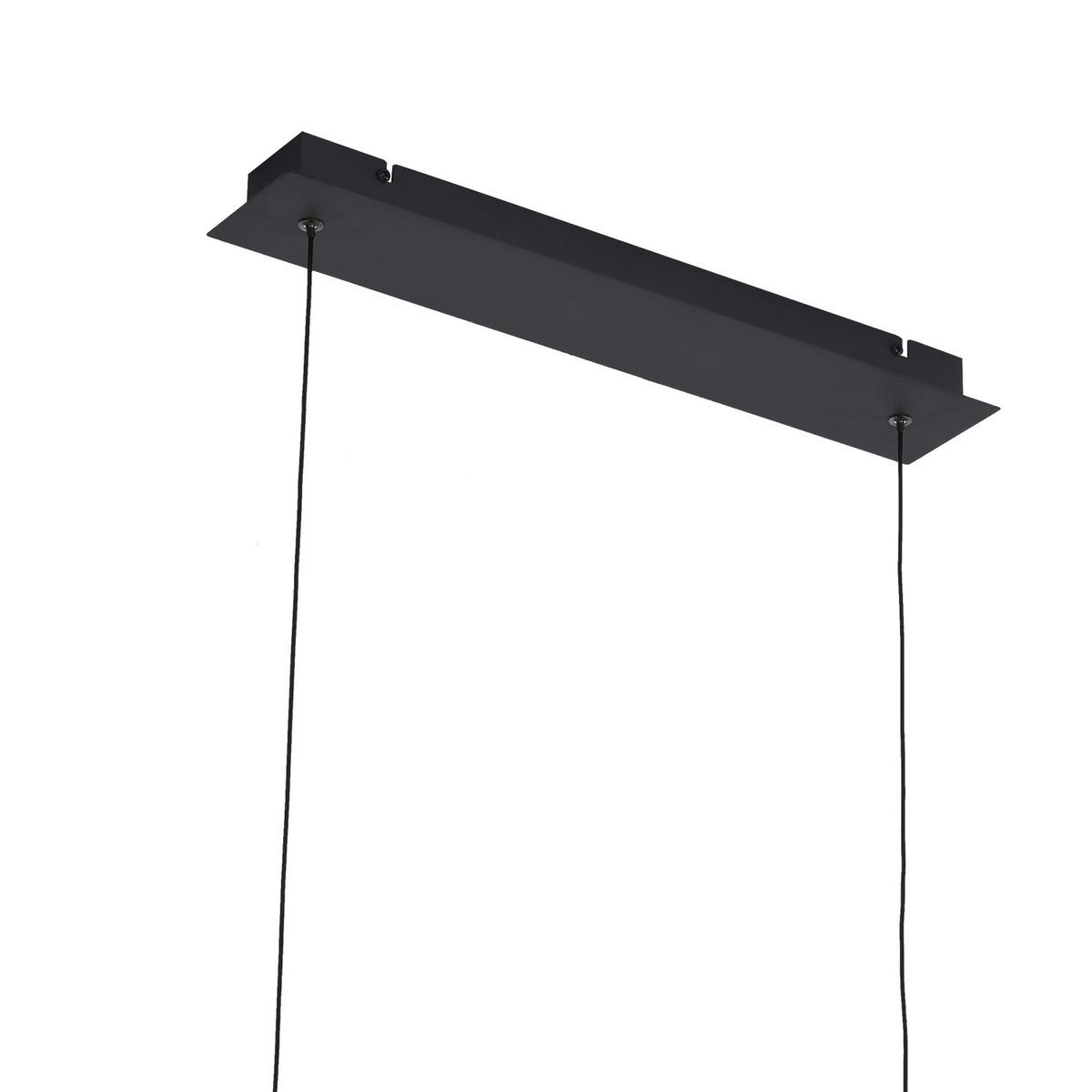 LED-Pendelleuchte Swing Schwarz L: 120 cm - Schwarz, Design, Metall (120/23/150cm)