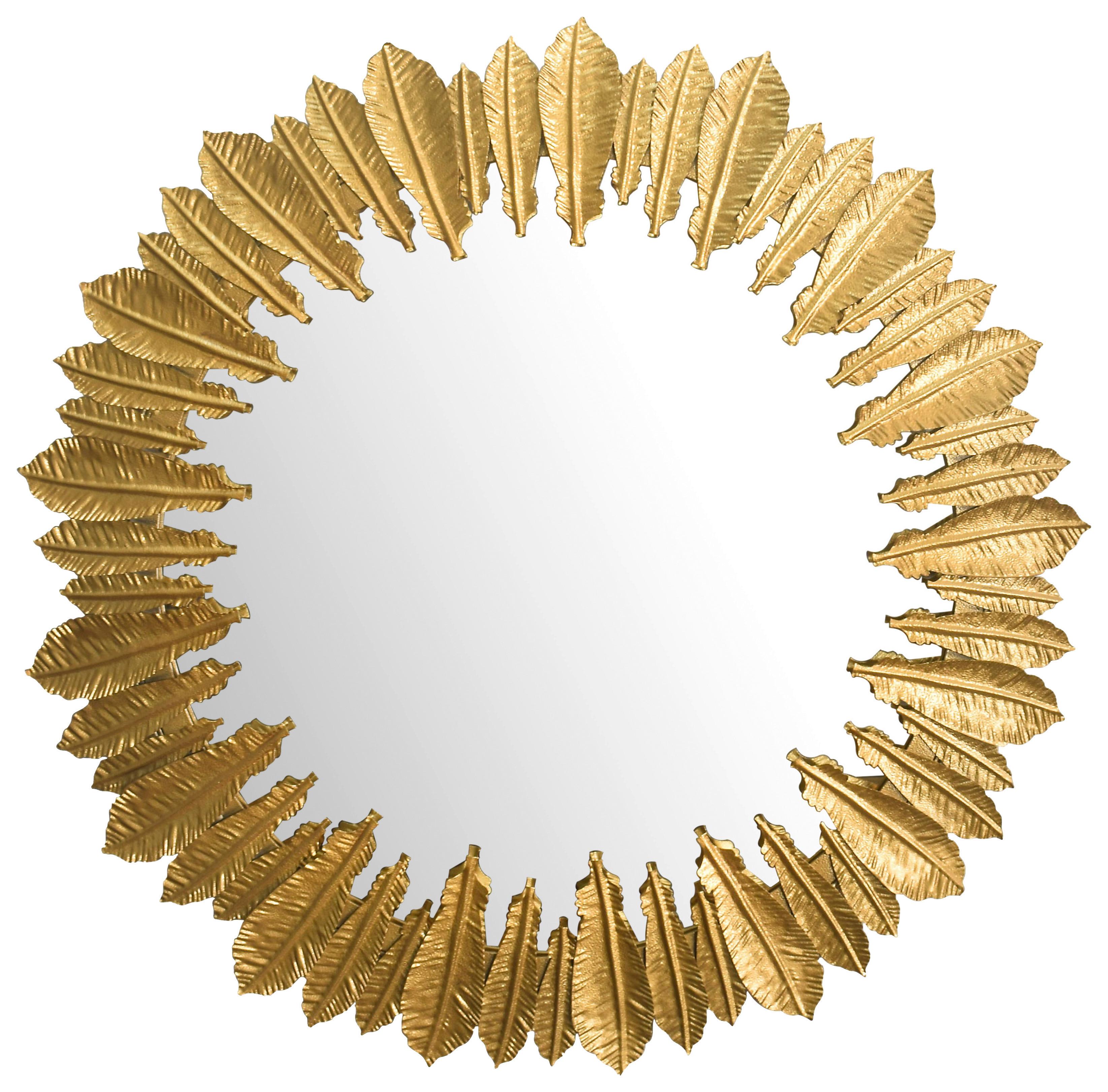 WANDSPIEGEL Goldfarben B: 68 cm - Goldfarben, Design, Glas/Metall (68/68/3cm) - MID.YOU