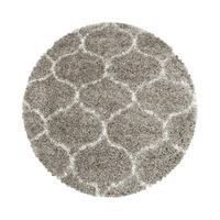 Webteppich Beige Naturfaser Salsa Ø 120 Cm - Beige, Design, Textil (120cm)
