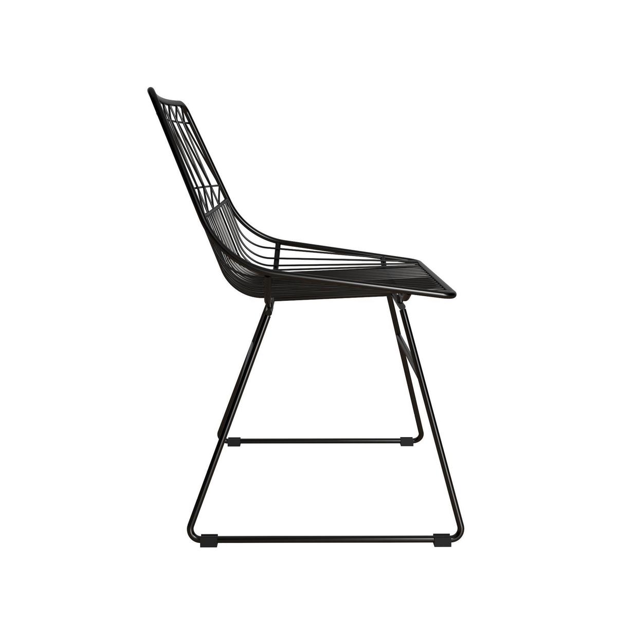 Stuhl Astrid Schwarz B: 55 Cm - Schwarz, Design, Metall (55/79/47cm) - MID.YOU