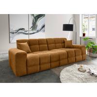Viersitzer-Sofa Bosco, Goldfarben B: 300 cm - Goldfarben/Schwarz, MODERN, Textil (300/87/120cm) - Livetastic